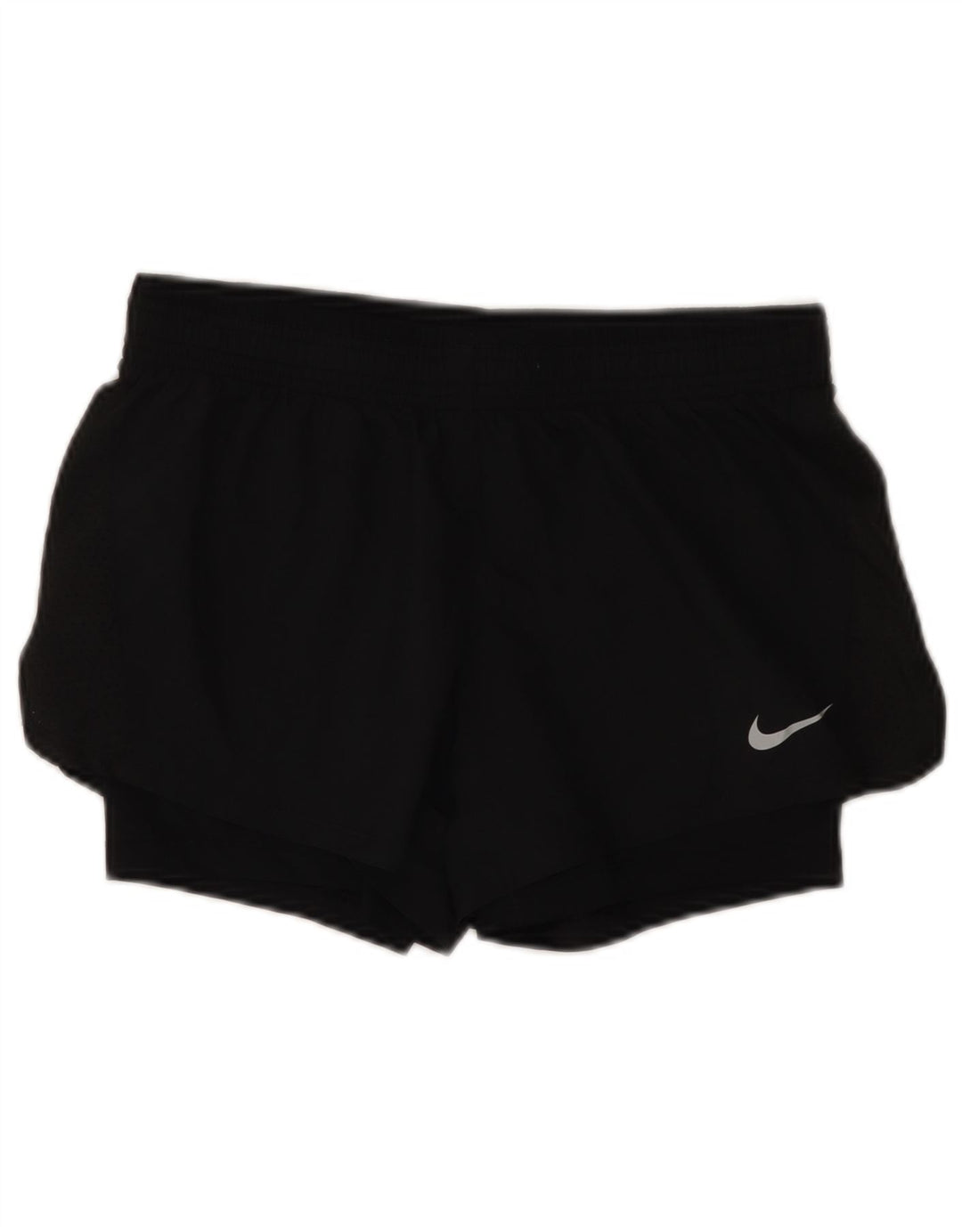 NIKE Damen Dri Fit Sport Shorts UK 10 Small Schwarz Polyester