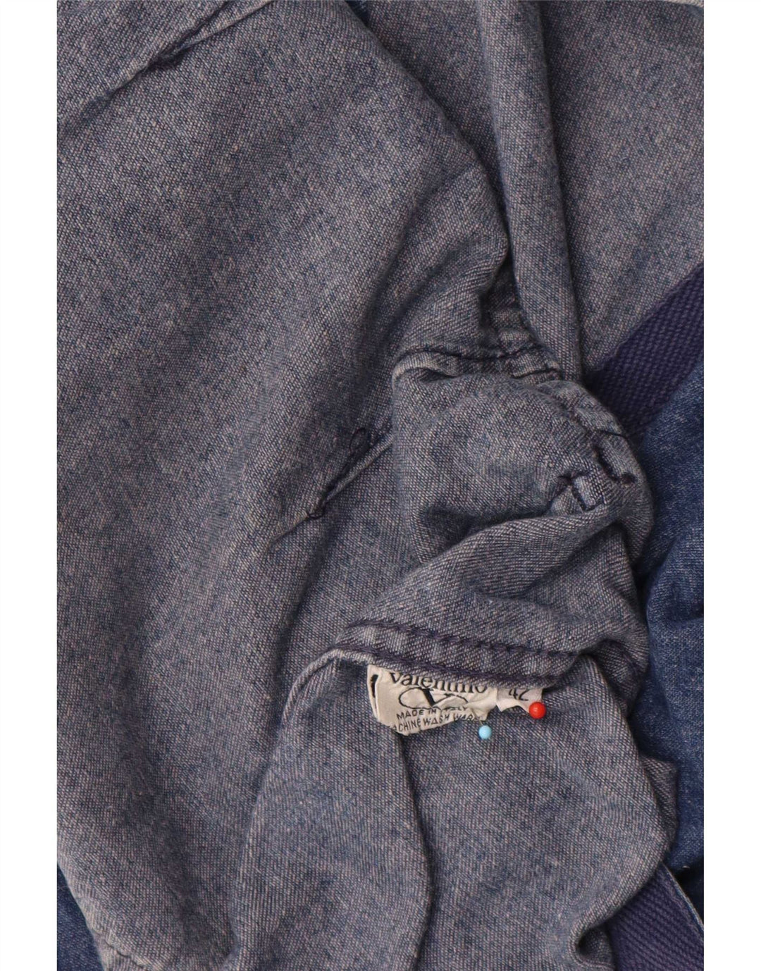 Valentino Womens Loose Fit 2 Button Denim Blazer Jacke IT 42 Mittelblau