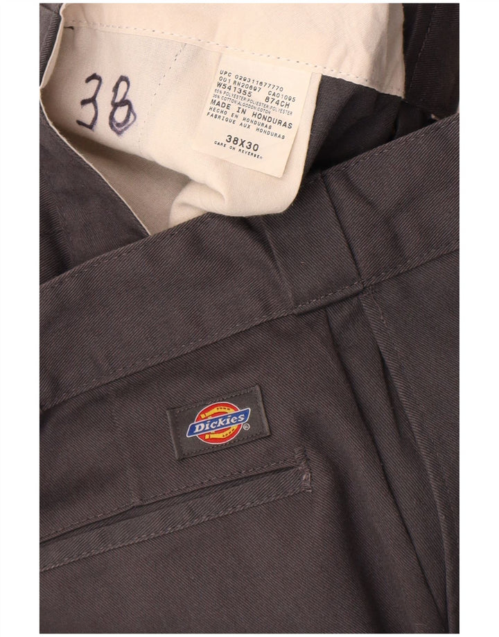 Dickies gerade Chino-Hose für Herren, W38, L30, grau, Polyester