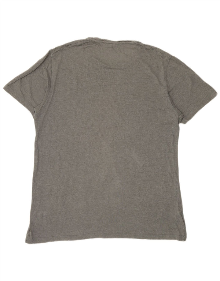 MASSIMO DUTTI Herren T-Shirt Top XL Grau