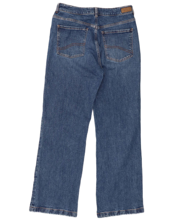 Fat Face Damen-Jeans „Elise“ mit weitem Bein, Größe UK 12, Größe M, W32, L30, Blau, Baumwolle