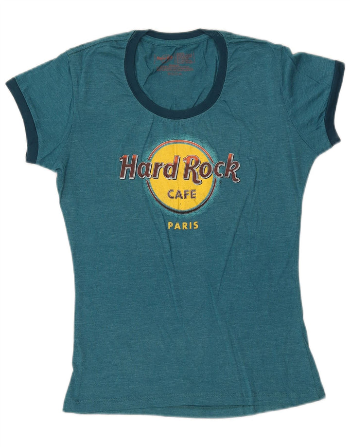 HARD ROCK CAFE Paris Grafik-T-Shirt-Oberteil für Mädchen, 13–14 Jahre, Mittelblau