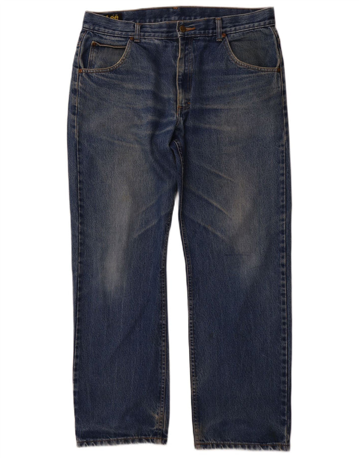 LEE Herren Straight Jeans W36 L31 Blau