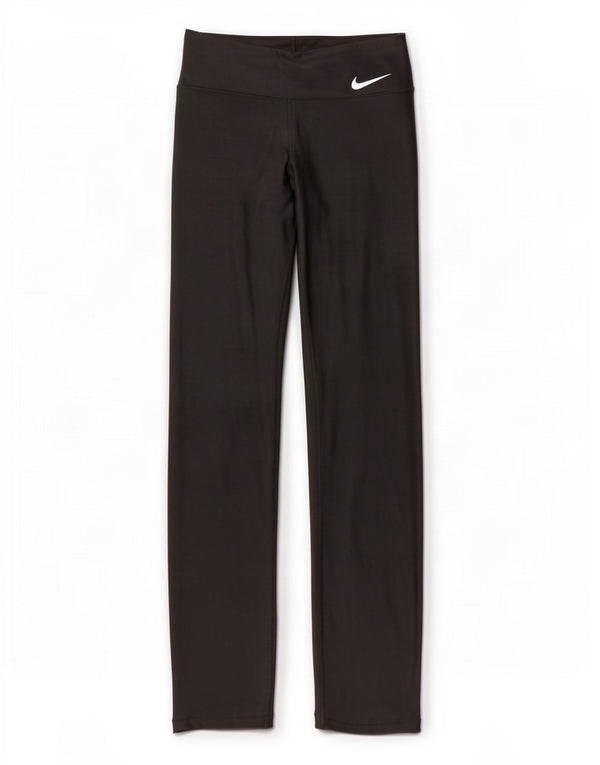 Nike Damen Dri Fit Leggings UK 14 Mittelschwarzes Polyester