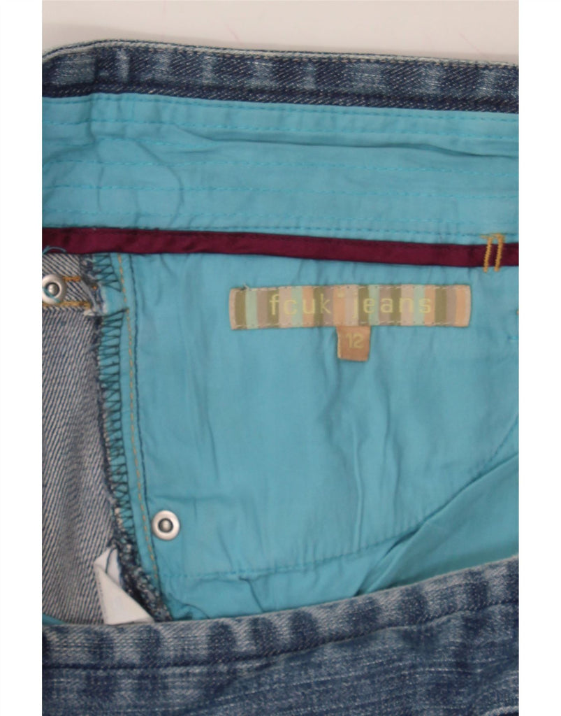 FCUK Womens Denim Bermuda Shorts US 12 Large W34  Blue Cotton Vintage Fcuk and Second-Hand Fcuk from Messina Hembry 