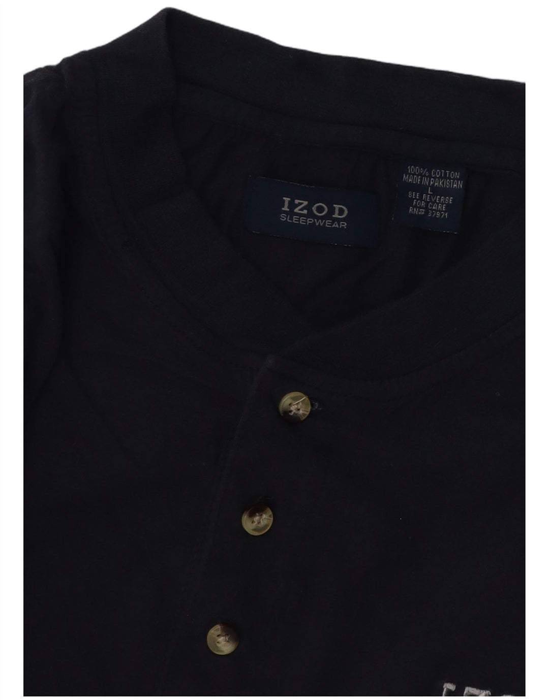 IZOD Herren-Top, langärmelig, groß, marineblau, Baumwolle
