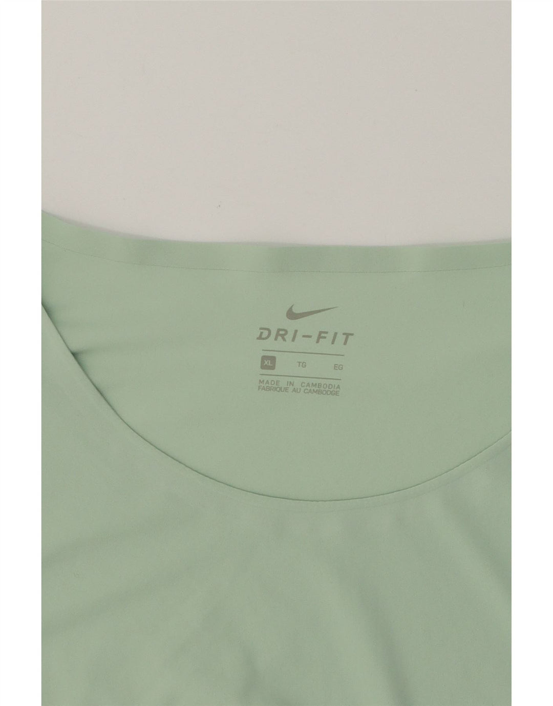 NIKE Womens Dri Fit Top Long Sleeve UK 18 XL Green Polyester Vintage Nike and Second-Hand Nike from Messina Hembry 