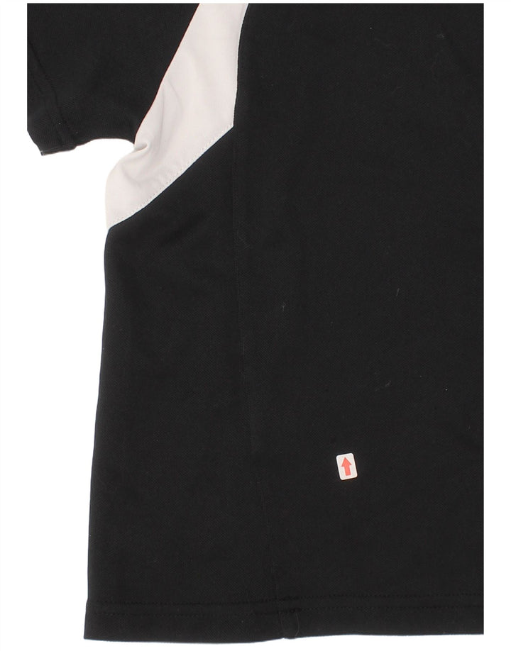 Puma T-Shirt für Jungen, 4–5 Jahre, schwarzes Colourblock-Polyester