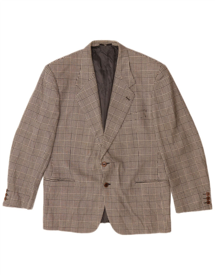 Valentino Herren-Blazer mit 2 Knöpfen, Gr. 40, groß, grau kariert