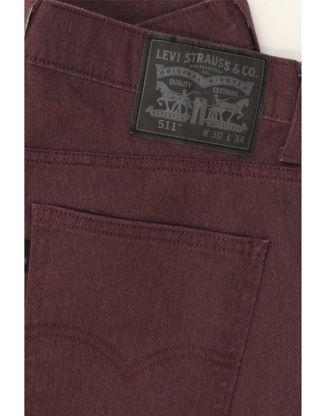 Levi's Herren 511 Slim Jeans W30 L30 Burgund Baumwolle
