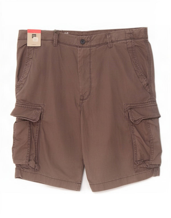 Marks & Spencer Herren Cargoshorts W36 Large Grau Baumwolle
