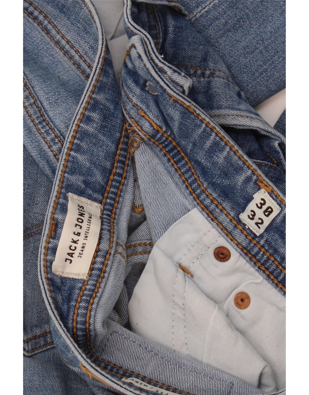 Jack & Jones Herren Mike Slim Jeans W30 L32 Blau