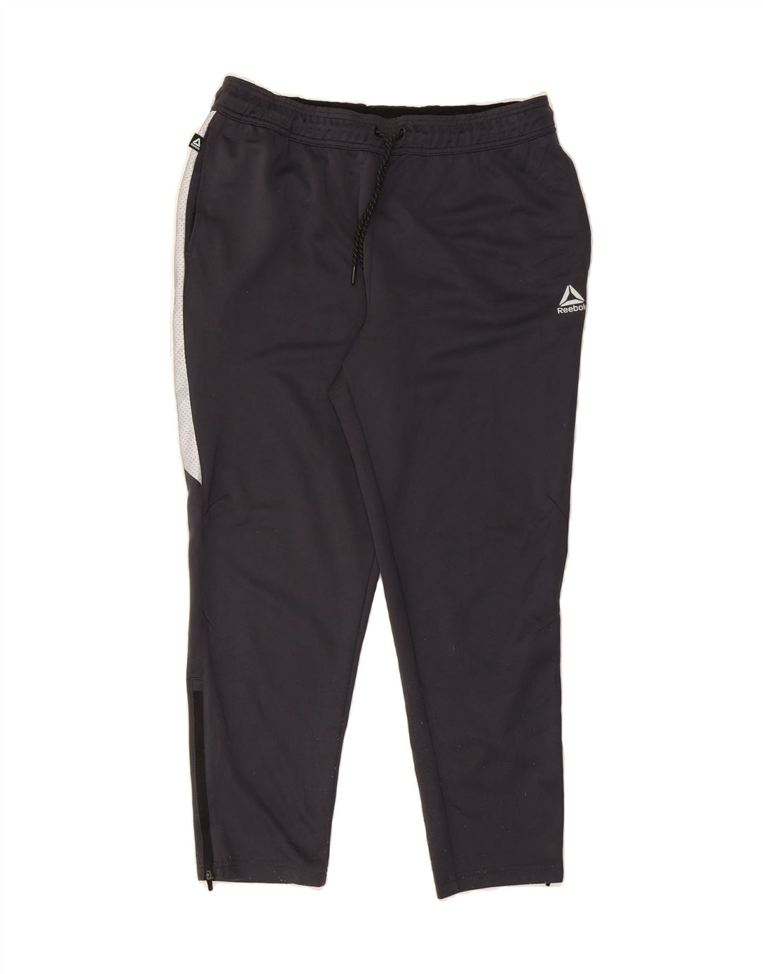 REEBOK Mens Tracksuit Trousers XL  Black Colourblock Polyester Vintage Reebok and Second-Hand Reebok from Messina Hembry 