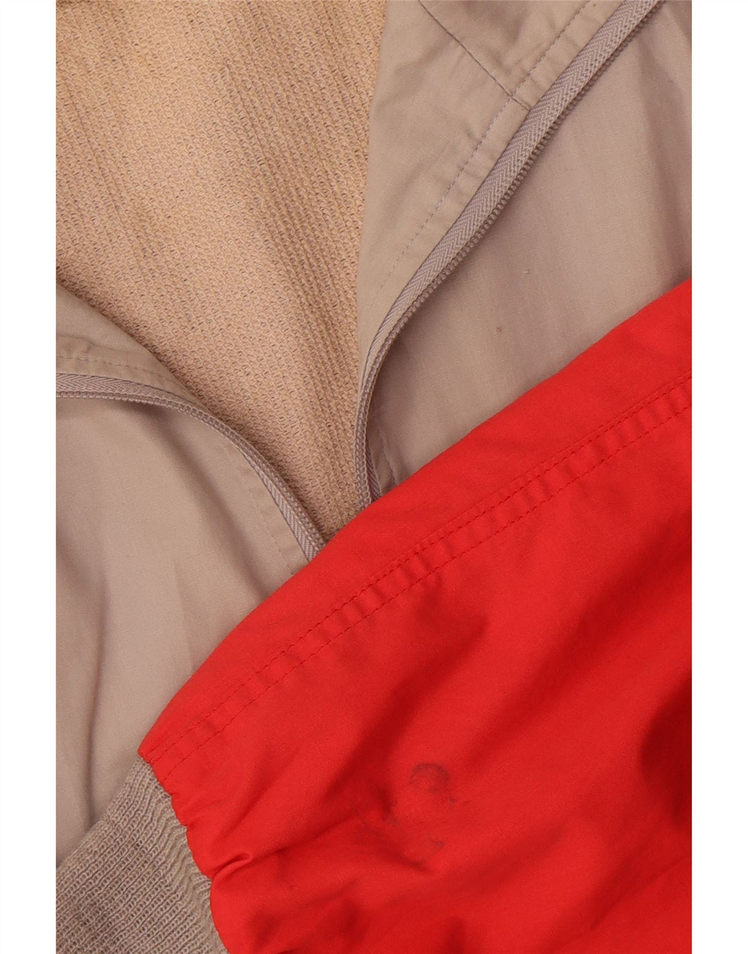 Adidas Herren Trainingsanzug Top Jacke IT 54 XL Beige Colourblock Polyester