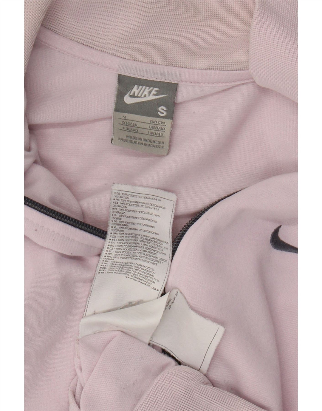 Nike Damen-Trainingsanzug-Top-Jacke, UK 8/10, klein, rosa, Polyester