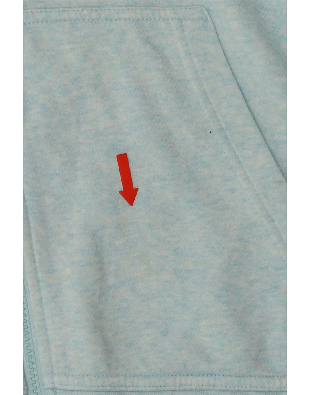 NIKE Mens Zip Hoodie Sweater Medium Blue Flecked Cotton Vintage Nike and Second-Hand Nike from Messina Hembry 