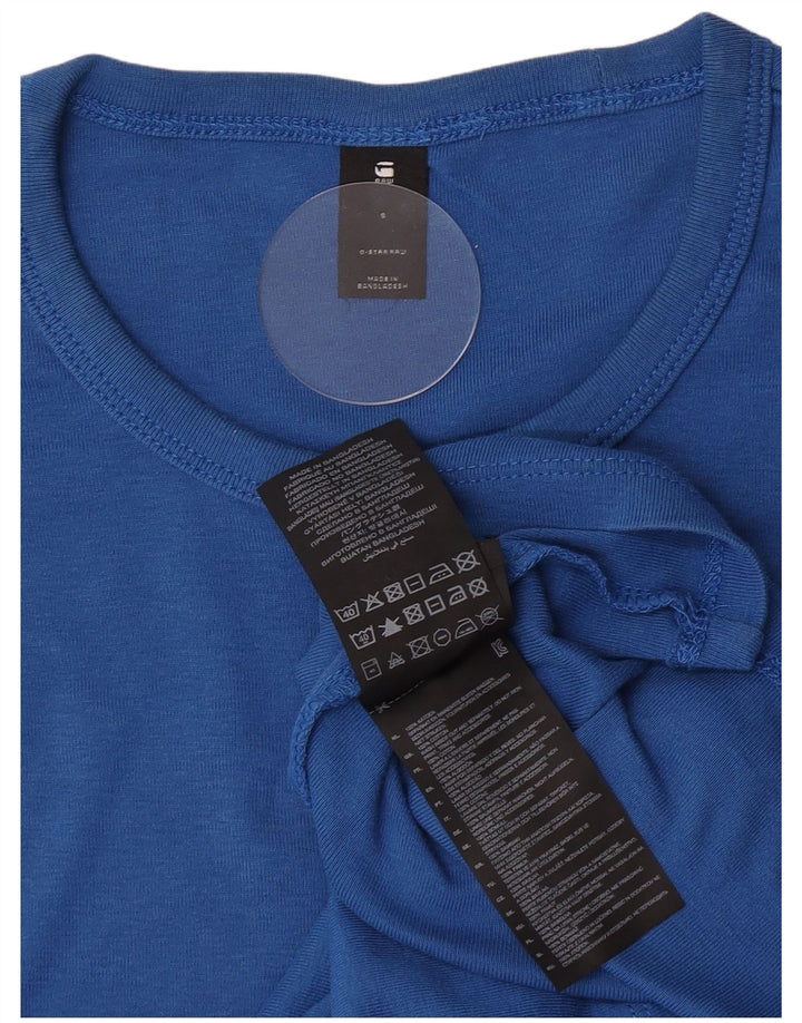 G-Star Herren T-Shirt Top Small Blau Baumwolle