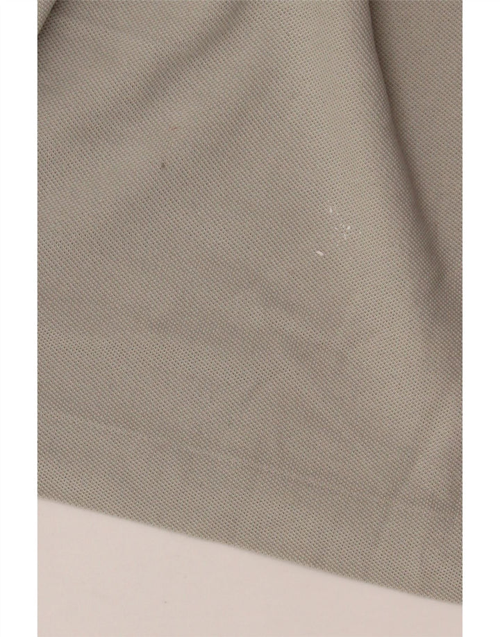 LACOSTE Herren-Poloshirt, Größe 5, große graue Baumwolle