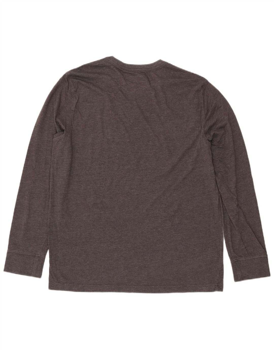 EDDIE BAUER Herren-Top, langärmelig, groß, graue Baumwolle