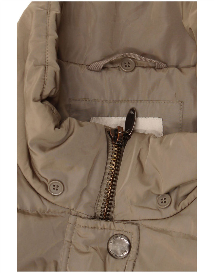 Esprit Damen Wattierter Mantel UK 16 Large Khaki Polyester
