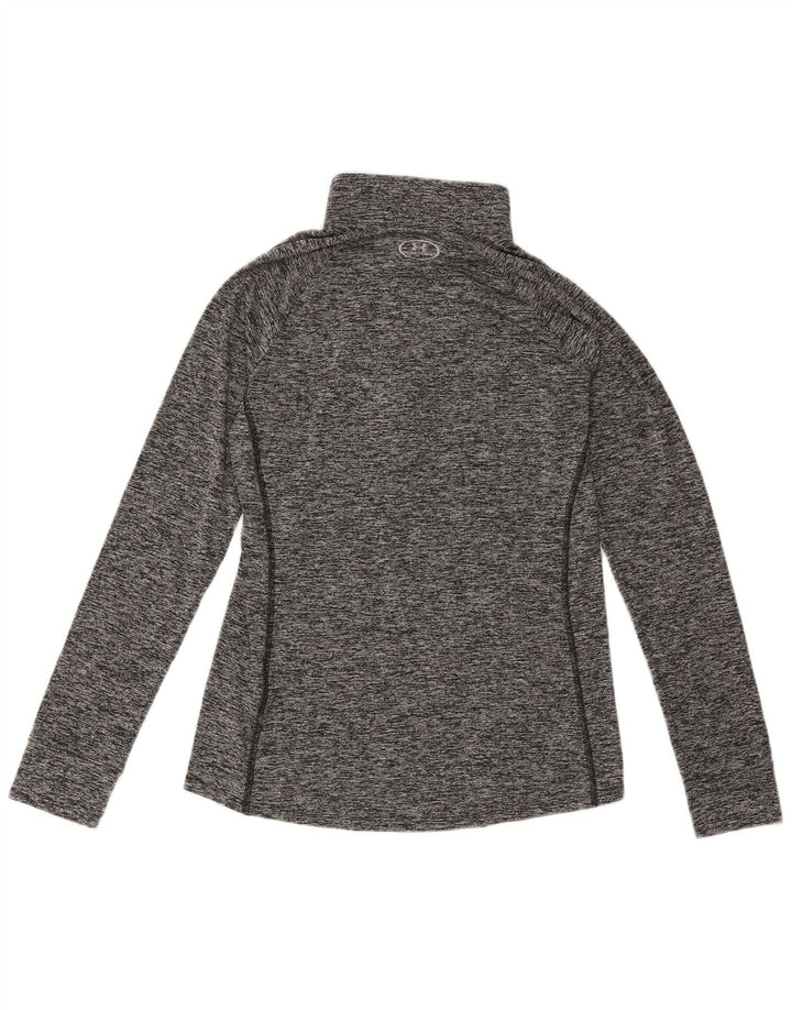 Under Armour Damen Heat Gear Pullover-Trainingsanzugoberteil, UK 12, Mittelgrau
