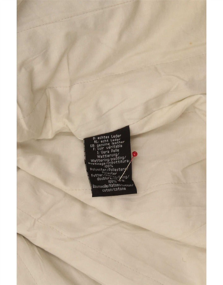 Tom Tailor Herren Lederjacke UK 40 Large Grau Colourblock