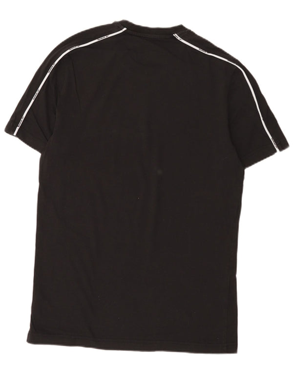 Reebok Herren T-Shirt Top Small Schwarz Baumwolle