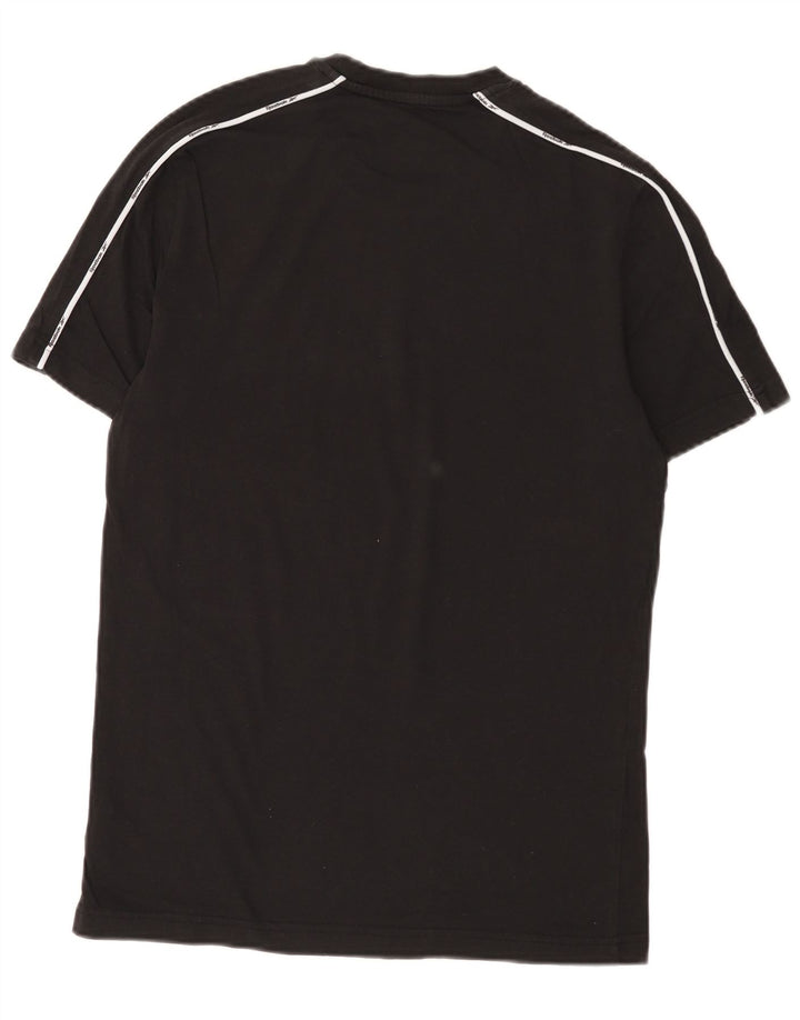 Reebok Herren T-Shirt Top Small Schwarz Baumwolle