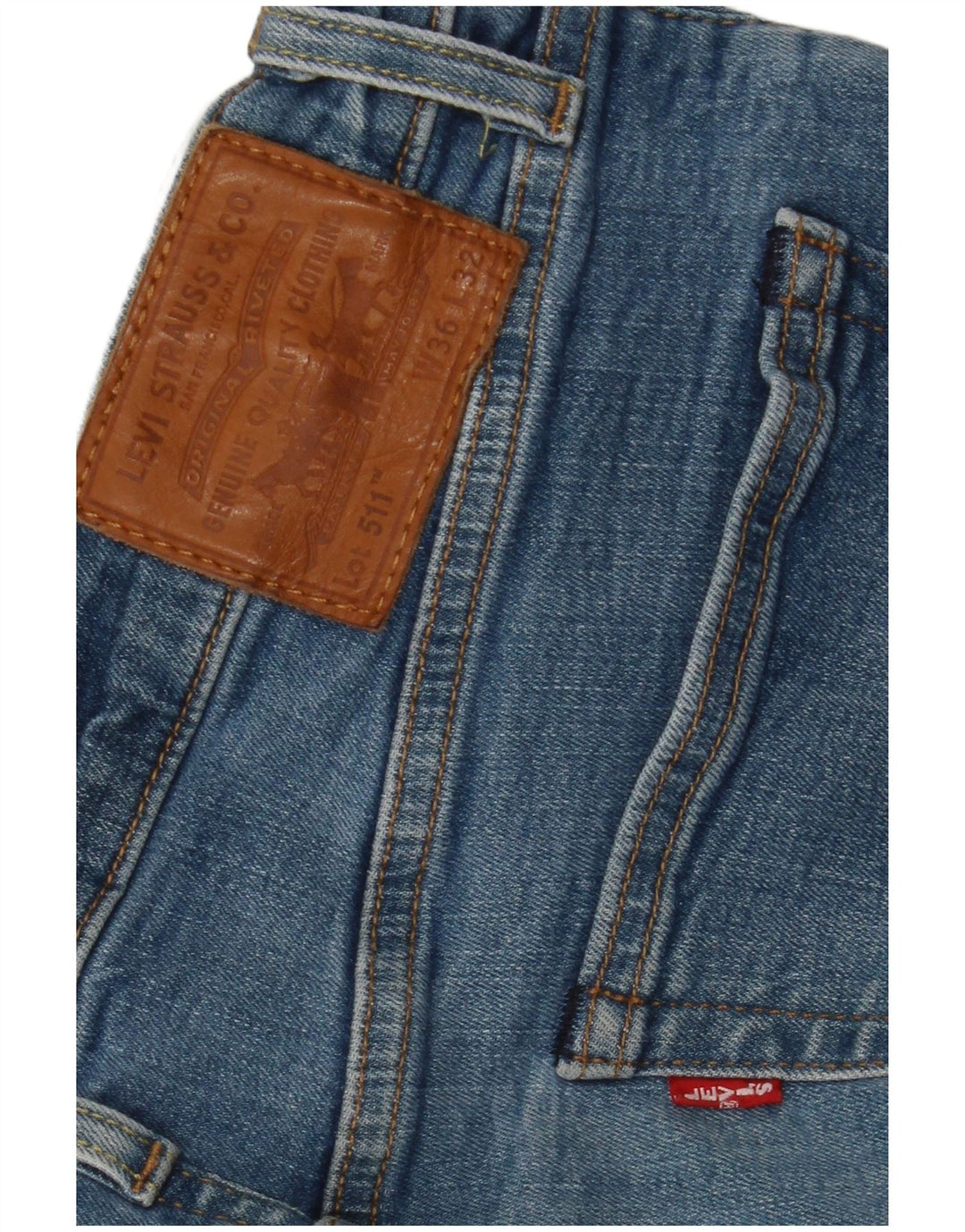 Levi's Herren 511 Slim Jeans W36 L32 Blaue Baumwolle