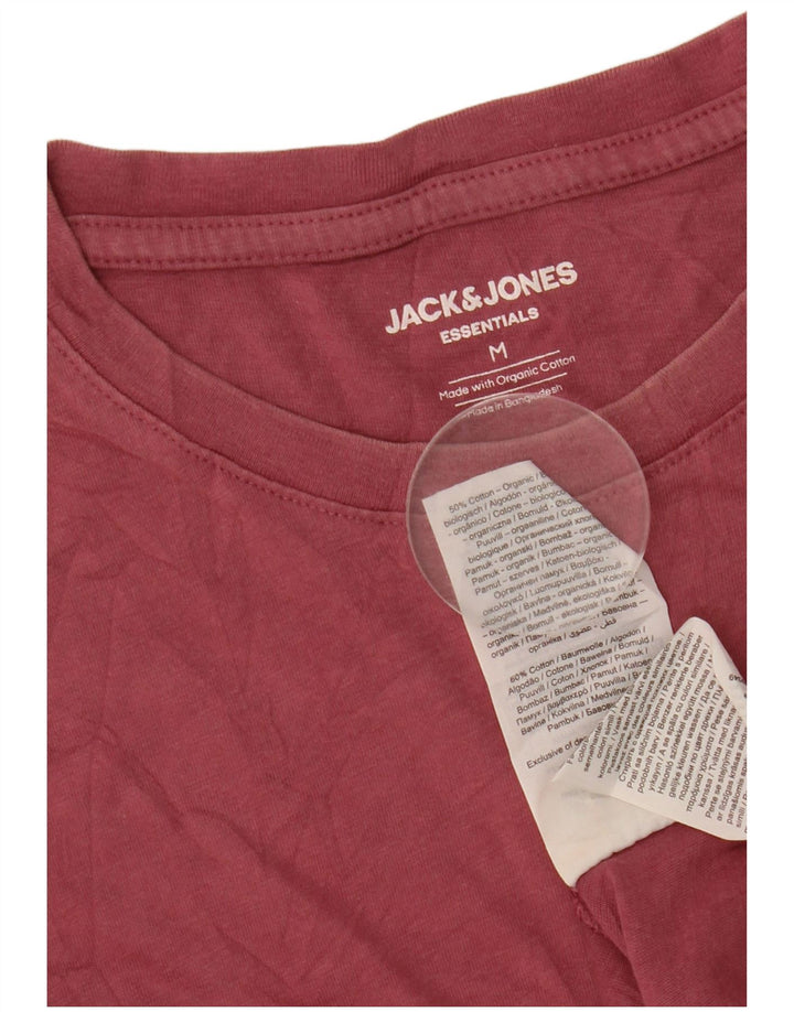 Jack & Jones Herren T-Shirt-Oberteil aus mittelrosa Baumwolle