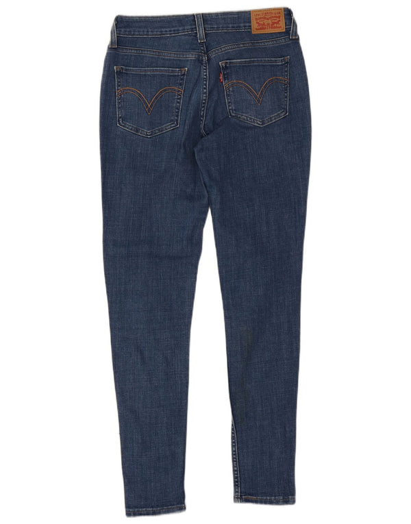 Levi's Damen 535 Distressed Super Skinny Jeans W29 L30 Blaue Baumwolle