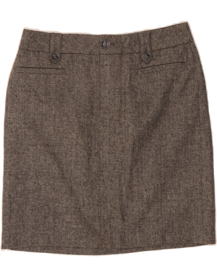 EDDIE BAUER Womens Pencil Skirt US 6 Medium W30  Grey Wool Vintage Eddie Bauer and Second-Hand Eddie Bauer from Messina Hembry 