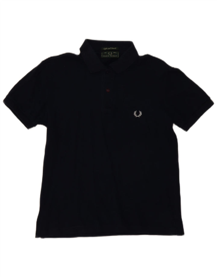 Fred Perry Herren-Poloshirt, mittelmarineblaue Baumwolle