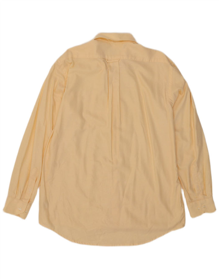 Lacoste Herrenhemd Größe 39 mittelgelbe Baumwolle