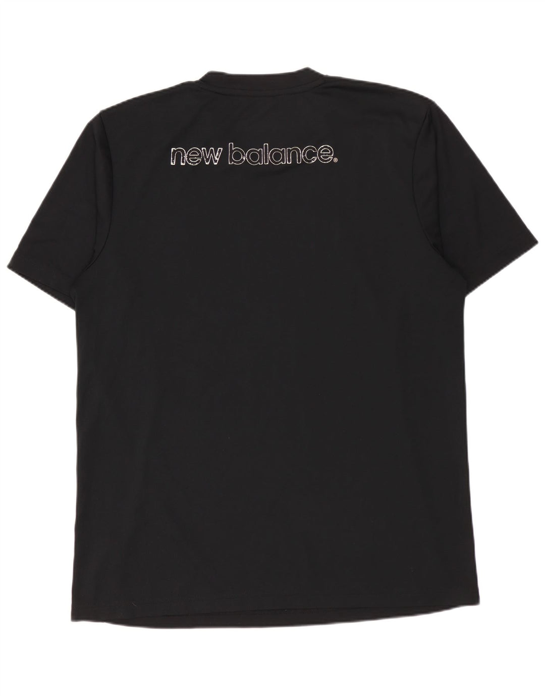 NEW BALANCE Herren Grafik-T-Shirt-Oberteil Mittelschwarzes Polyester