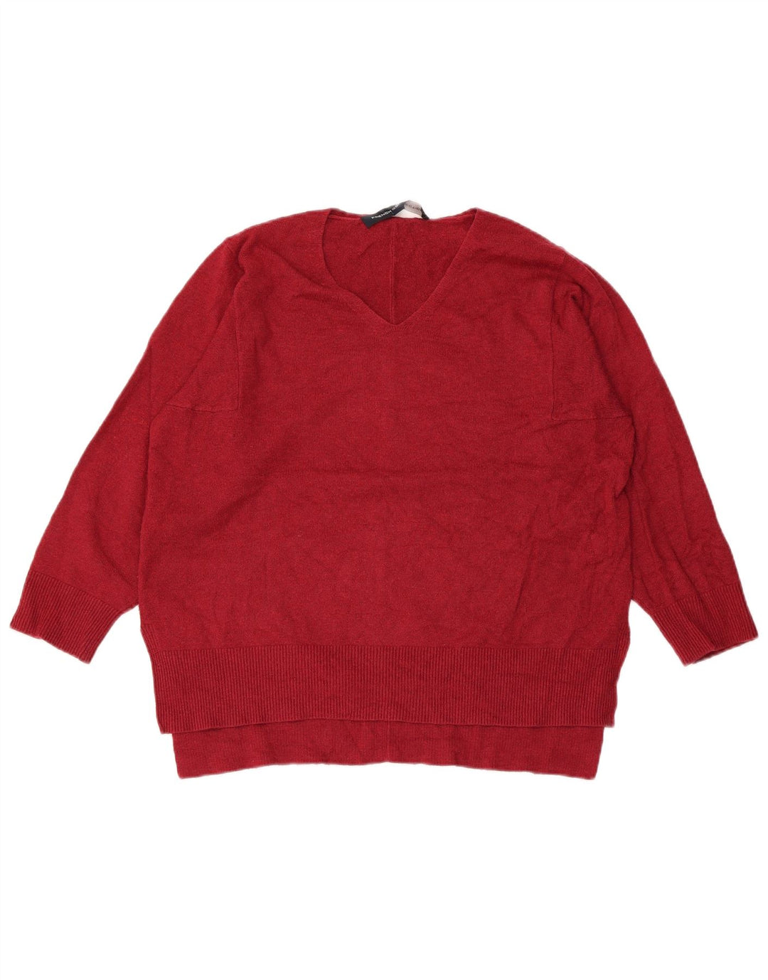 FRENCH CONNECTION Damen-Pullover mit V-Ausschnitt, Gr. 10, Größe S, Burgunderrot