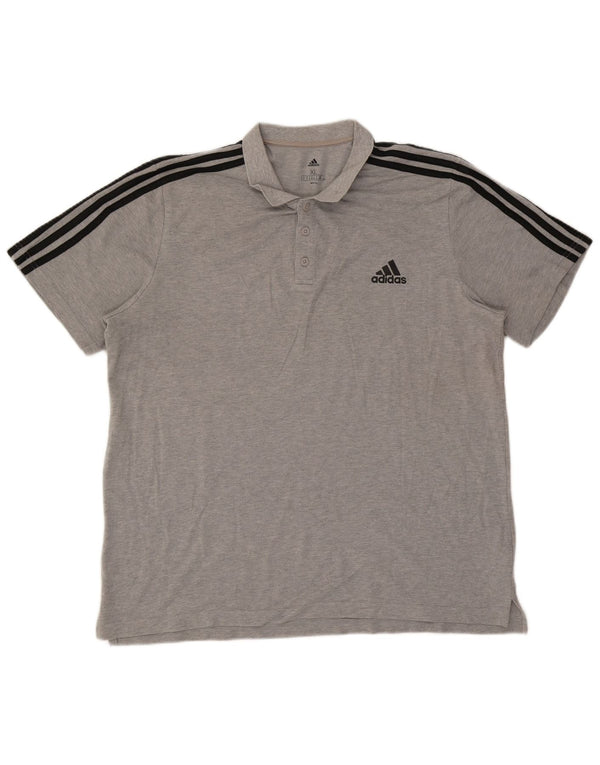 Adidas Herren Poloshirt XL Grau Baumwolle