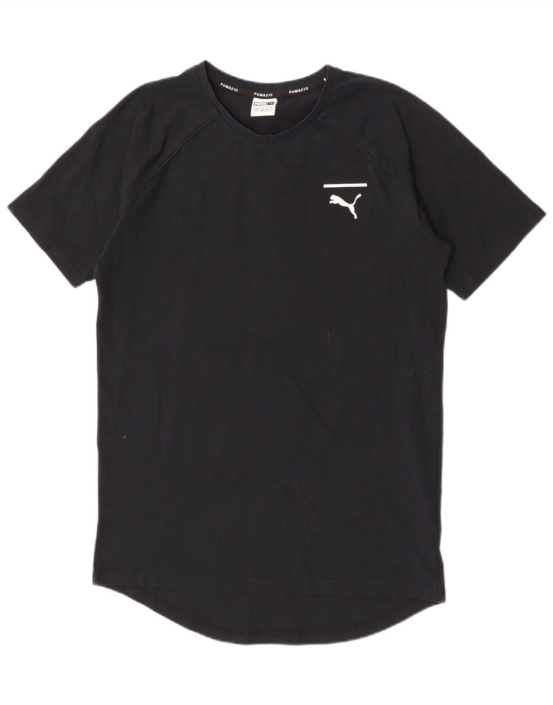Puma Herren Grafik T-Shirt Top Mittelschwarz Baumwolle