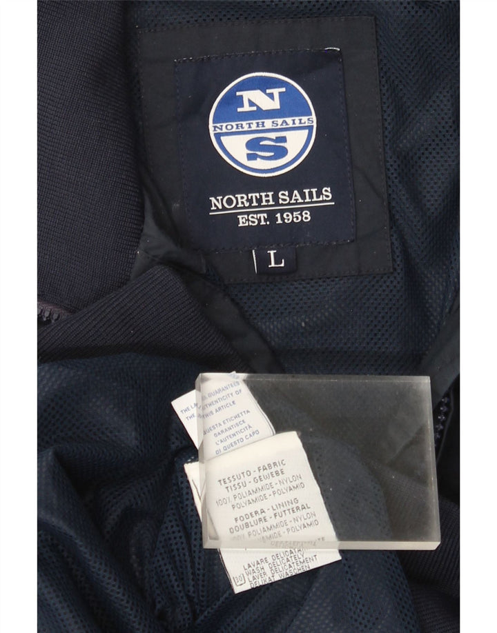 North Sails Herren Bomberjacke UK 40 Large Marineblau Polyamid