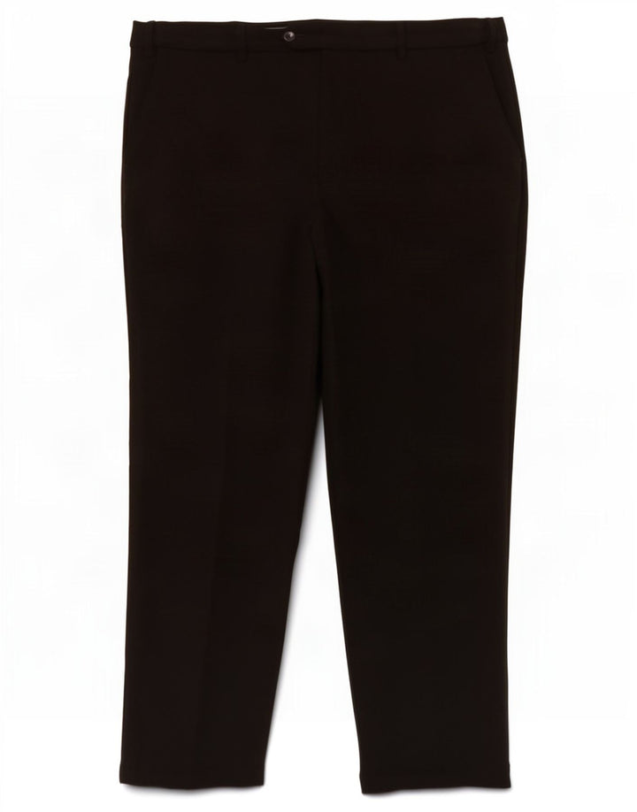 Gerade Herren-Anzughose von Marks & Spencer, W38, L29, schwarzes Polyester