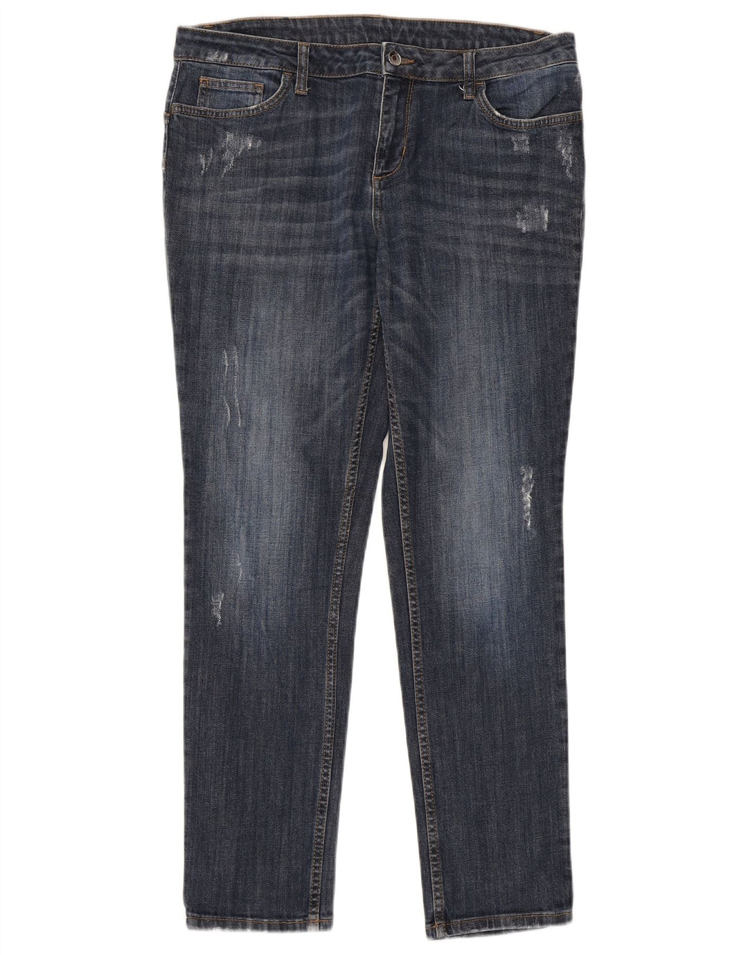 Liu Jo Damen Distressed Slim Jeans W31 L28 Blaue Baumwolle
