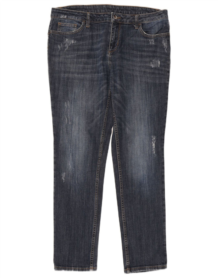 Liu Jo Damen Distressed Slim Jeans W31 L28 Blaue Baumwolle