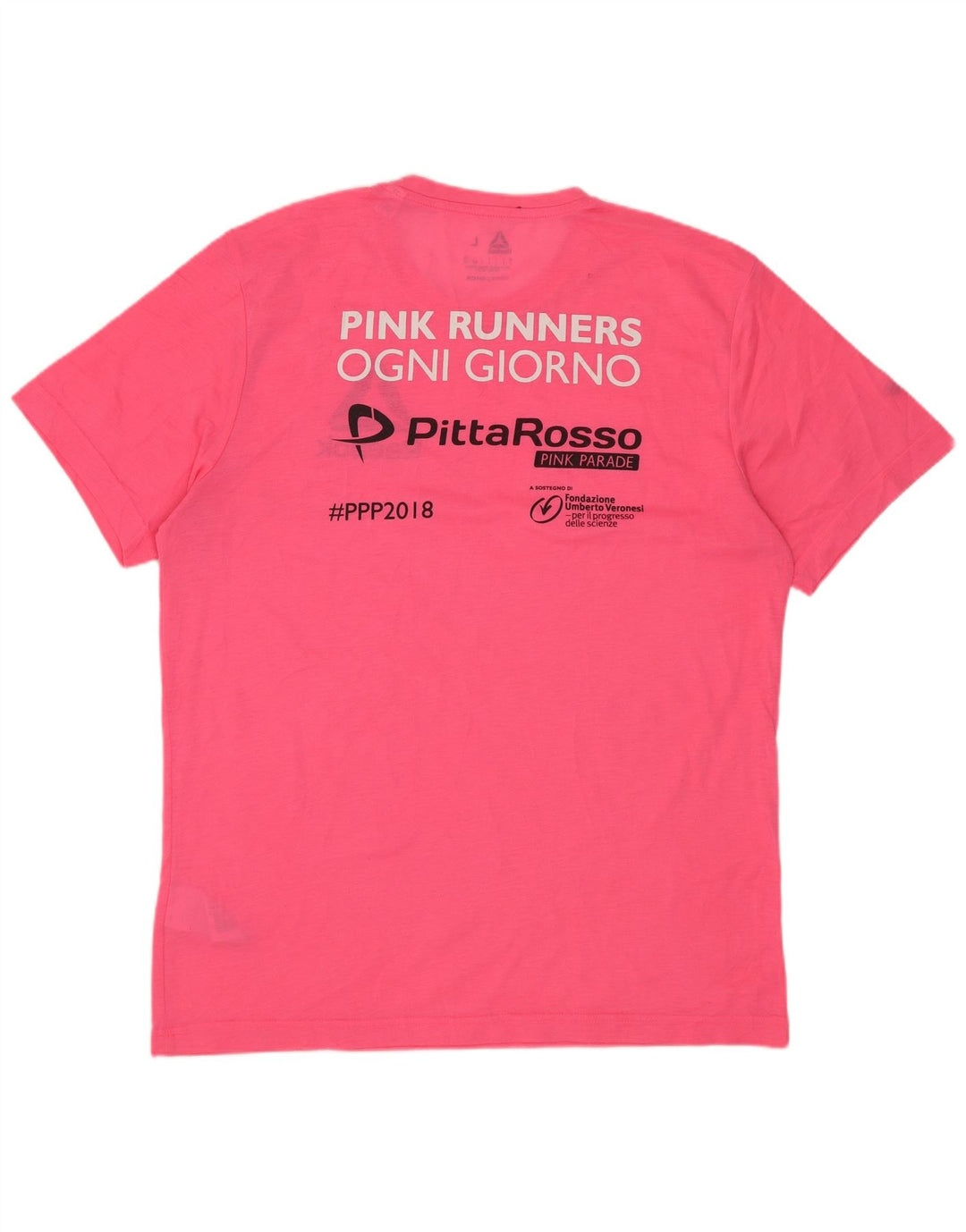 Reebok Herren Grafik-T-Shirt-Oberteil, groß, rosa, Polyester