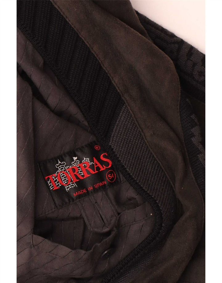 Torras Herren Wildleder Bomberjacke IT 54 2XL Grau
