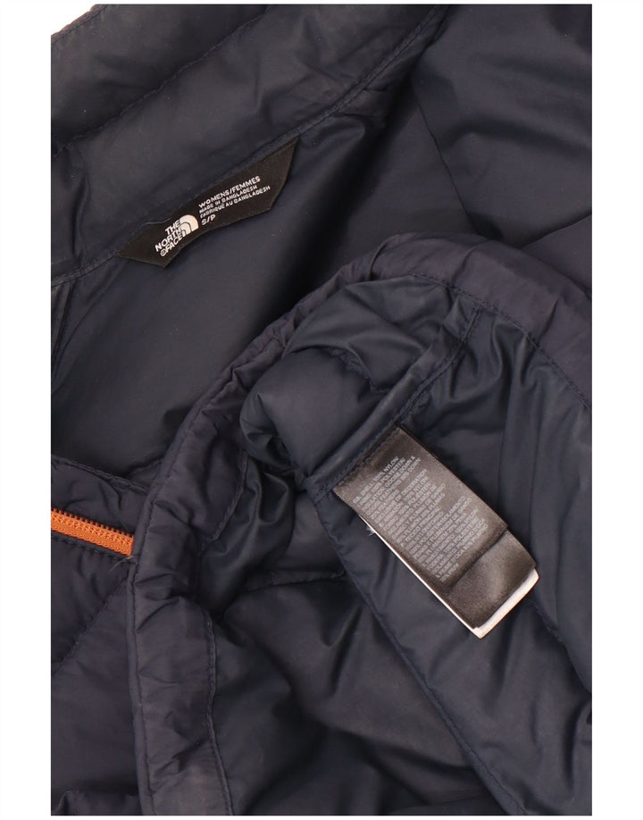 The North Face Damen Wattierte Jacke UK 10 Small Marineblaues Nylon