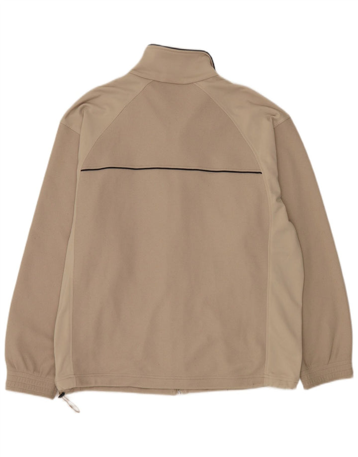 Lotto Herren-Trainingsanzug-Top-Jacke UK 42/44 XL Beige Polyester