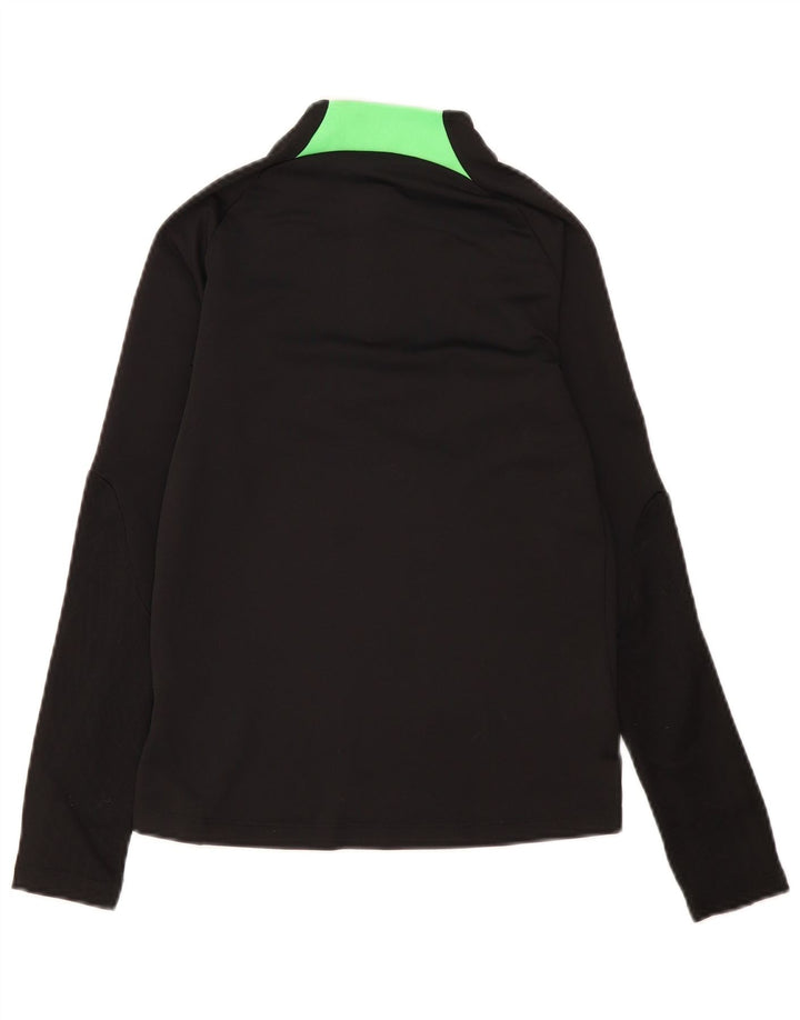 Nike Jungen-Pullover-Trainingsoberteil mit Reißverschluss, 10–11 Jahre, mittelschwarz