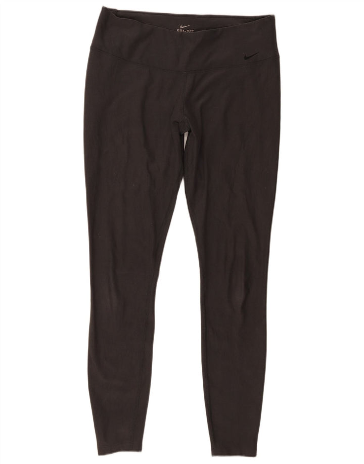 Nike Damen Dri Fit Leggings UK 16 Large Grau