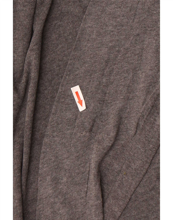 Zara Herren Langarm-Poloshirt 2XL Grau