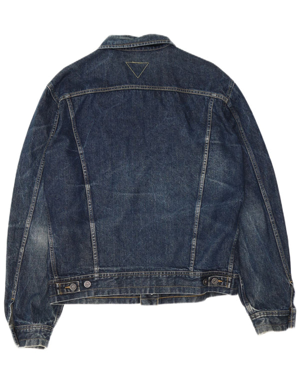Meltin' Pot Herren Jeansjacke UK 44 2XL Blaue Baumwolle